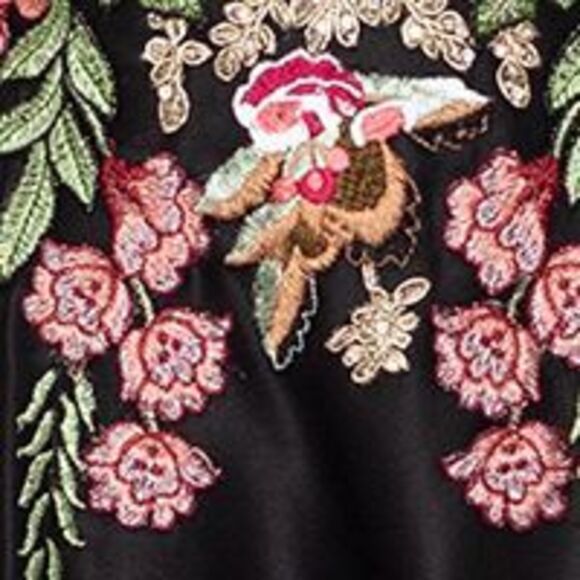 BLONDIE NITES Womens Black Lace-up Back Spaghetti Strap Gown Dress Juniors 1 - Picture 4 of 4